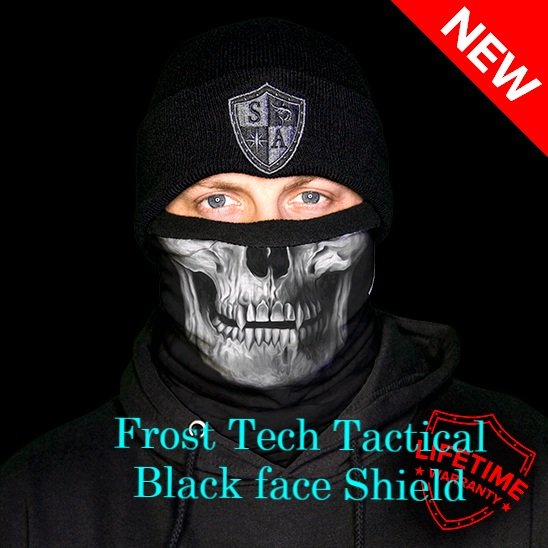 Frost Tech Tactical Black Fleece Lined face Shield